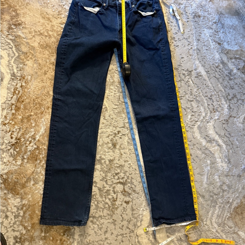 Levi’s Men’s 34 x 34 Jeans – Classic Fit Dark Blue Denim